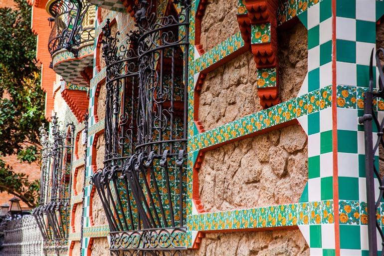 Die Erker von Casa Vicens