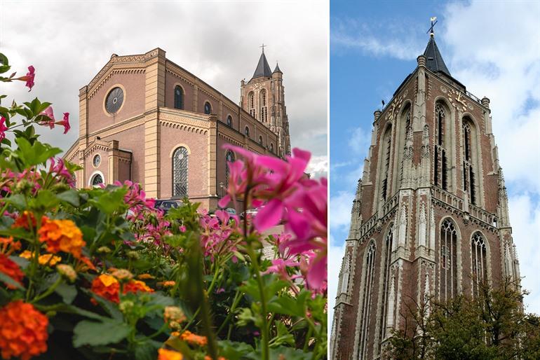 Der Große Turm und die Große Kirche in Gorinchem, Zuid-Holland
