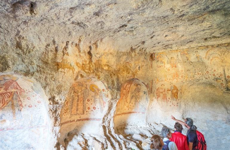 Die Grotte-Kirche der Sixtinischen Kapelle von Matera