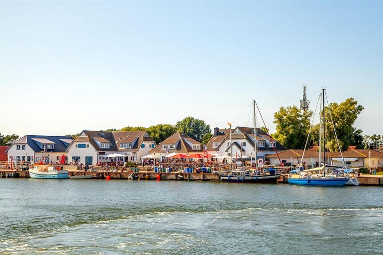 Der Hafen von Hiddensee, Mecklenburg-Vorpommern