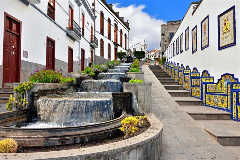 Der beeindruckende Paseo de Canarias in Firgas, Gran Canaria