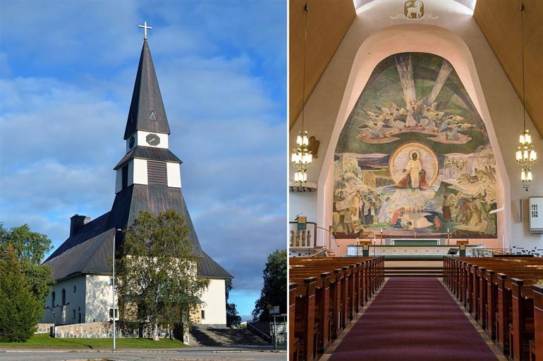 Die Kirche von Rovaniemi besuchen, Finnland