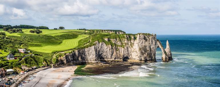 Die Kreidefelsen von Étretat