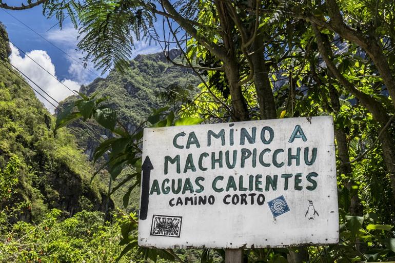 Die letzten Kilometer nach Aguas Calientes