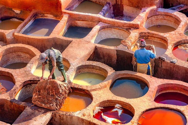 Die Gerberei Chouara in Fez