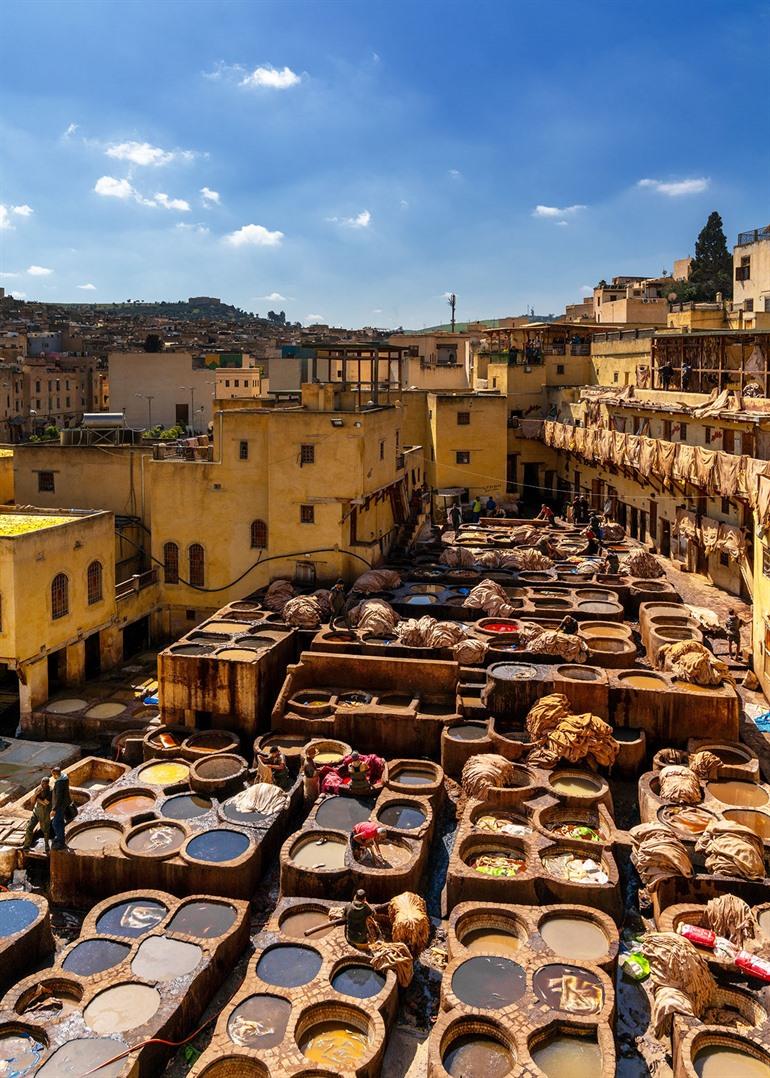 Die Gerberei von Chouara in Fès