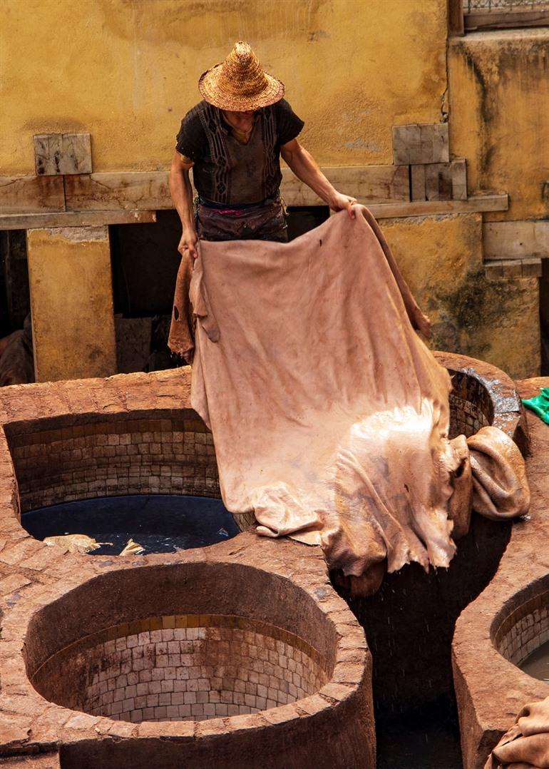 Die Gerberei von Chouara in Fez