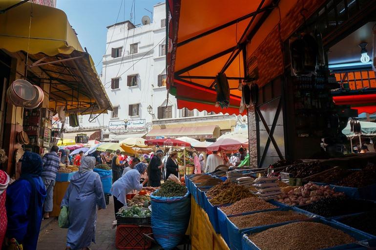 Der Markt in der Altstadt von Casablanca