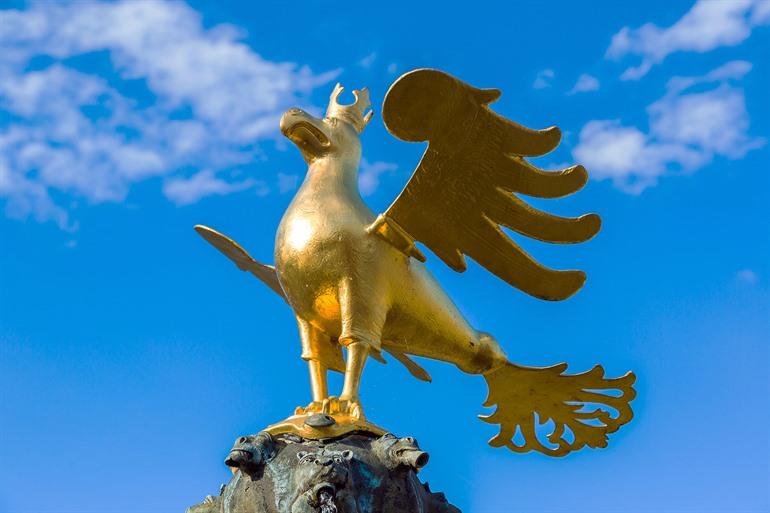 Der Markttor und der Steinadler in Goslar, Harz