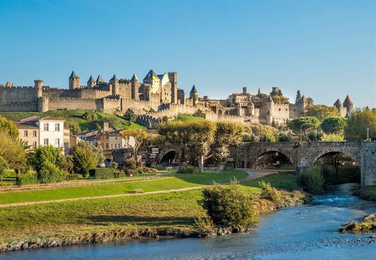 Die Pont-Vieux in Carcassonne