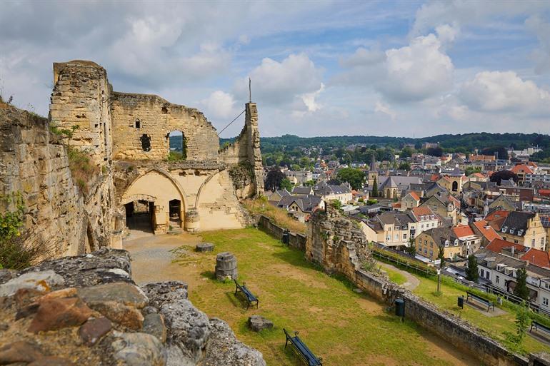 Die Ruinen der Burg Valkenburg, Niederlande