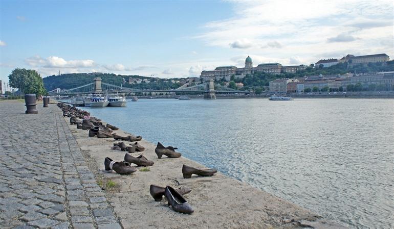 Die Schuhe an der Donaupromenade in Budapest