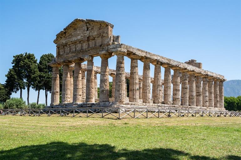 Der Tempel der Athena in Paestum