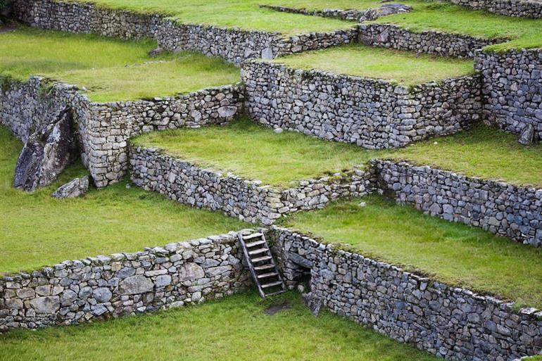 Die Terrassen von Machu Picchu