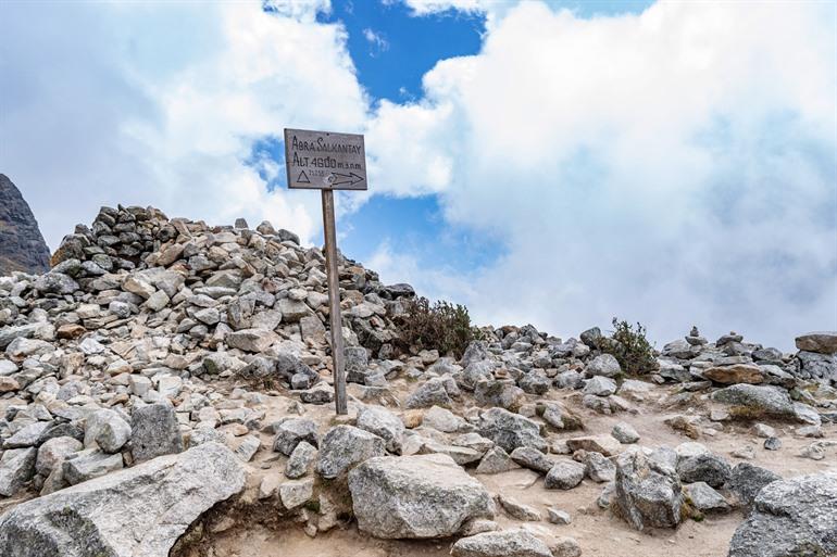 Der Gipfel des Salkantay-Passes
