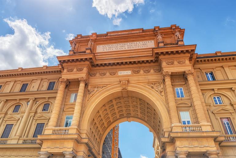 Das Triumphbogen von Vittorio Emanuele II, Florenz