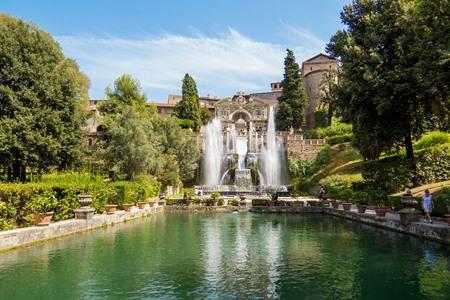 Die Gärten der Villa d'Este in Rom besuchen