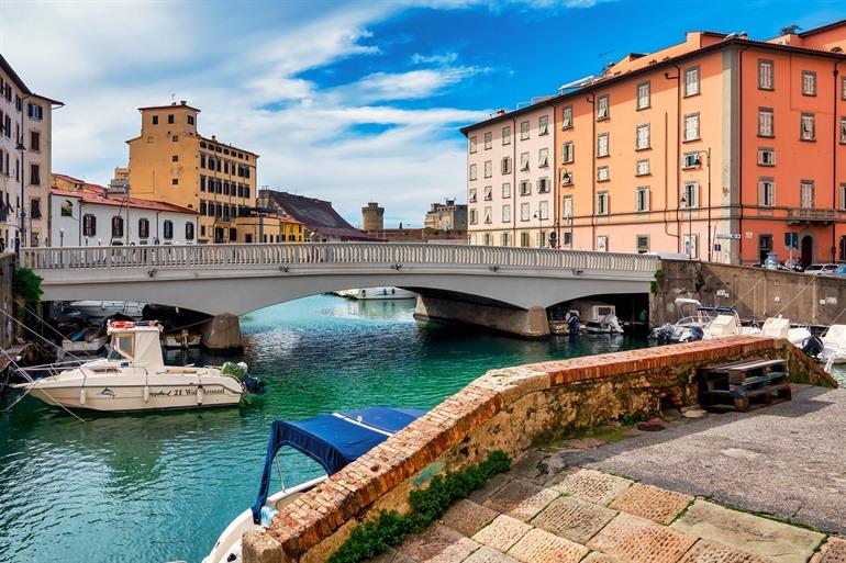 Das venezianische Viertel oder Venezia Nuova in Livorno