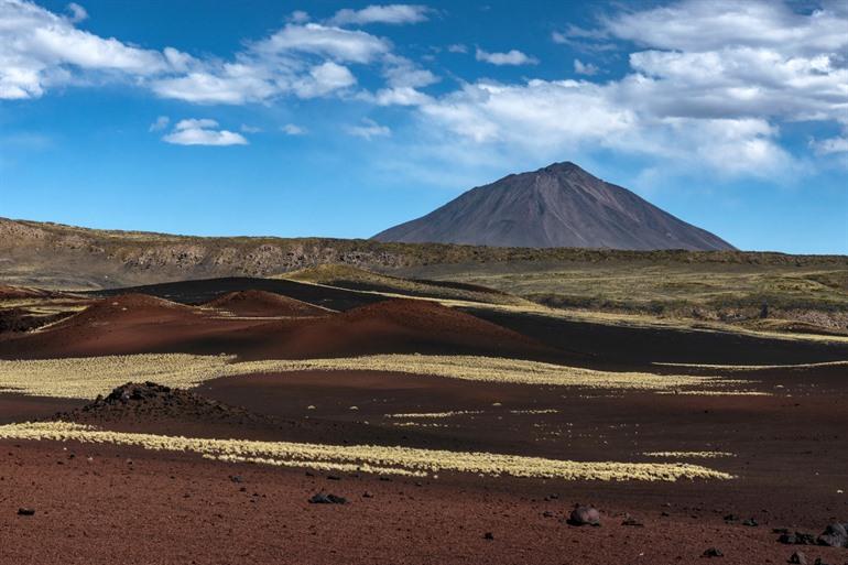 Die vulkanische Landschaft rund um Malargüe