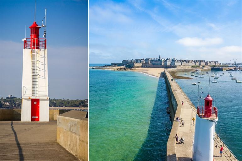 Der Leuchtturm von Saint-Malo, Mole des Noires, Bretagne