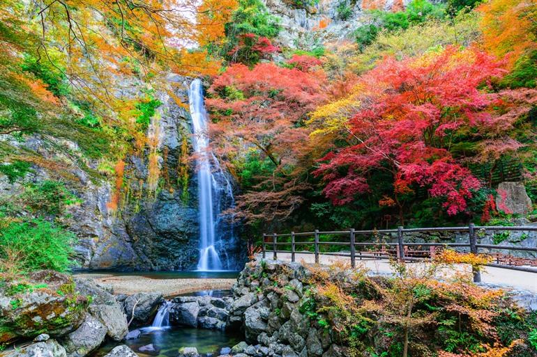 Der Wasserfall im Minoh Park