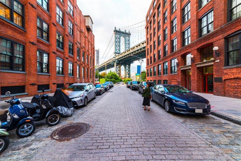 Das Viertel DUMBO in Brooklyn