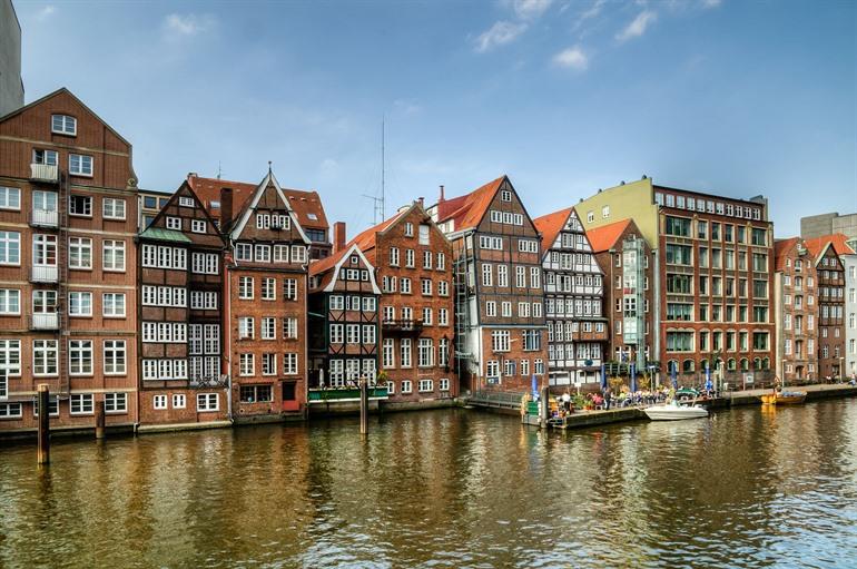 Deichstraße, eine der ältesten Straßen Hamburgs