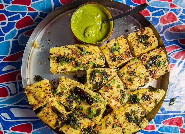 Dhokla, indische Küche