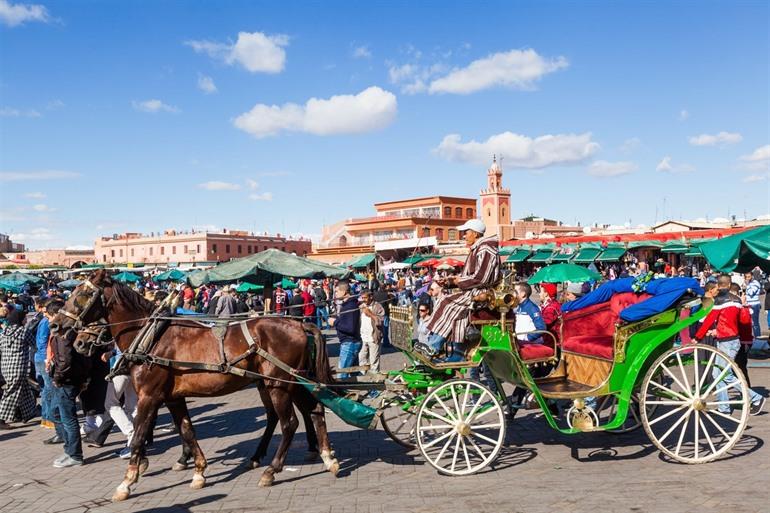 Djemaa el Fna Platz in Marrakesch