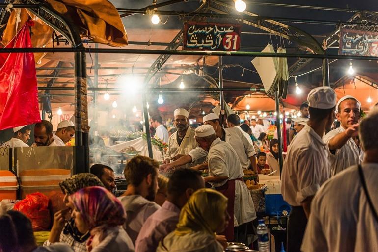 Djemaa el Fna Platz in Marrakesch