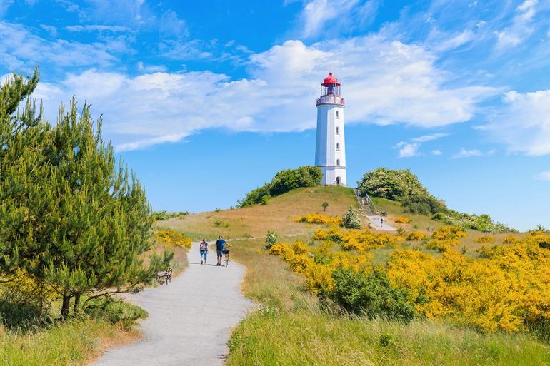 Dornbusch-Leuchtturm besteigen, Hiddensee, Mecklenburg-Vorpommern