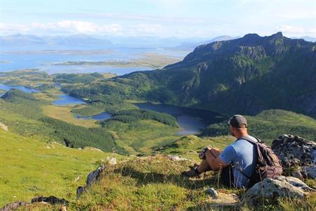 Dronningruta Wanderung beim Dorf Stø, Vesterålen