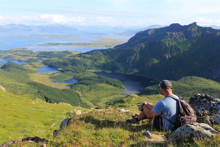 Dronningruta Wanderung beim Dorf Stø, Vesterålen