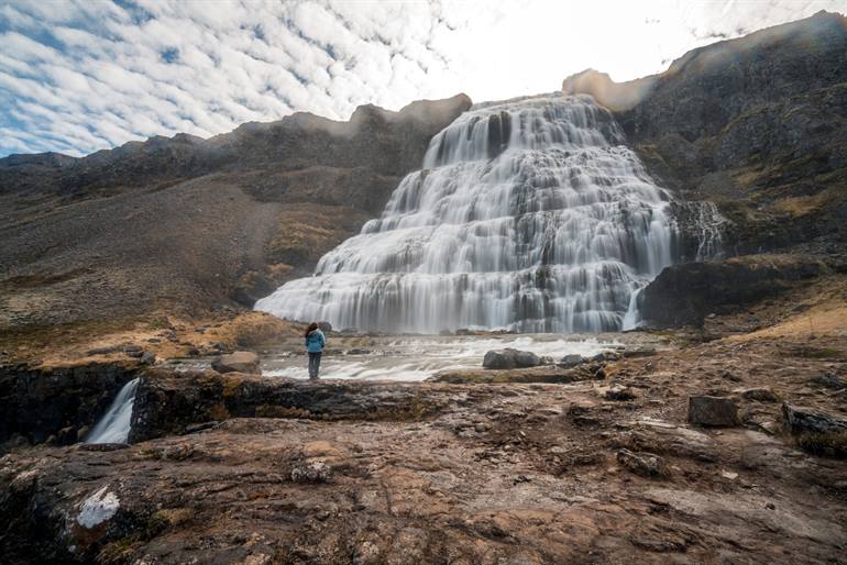 Dynjandi oder Fjallfoss Wasserfall