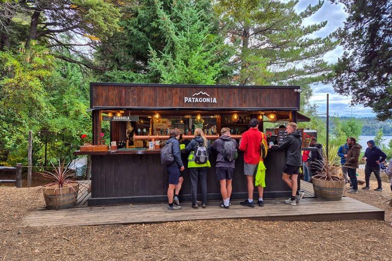 Ein kleines Brauerei-Café in der Nähe von Bariloche