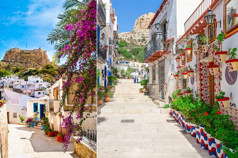 Das Viertel Santa Cruz in Alicante