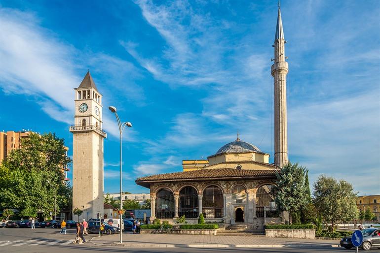 Et’hem Bey-Moschee in Tirana, Albanien