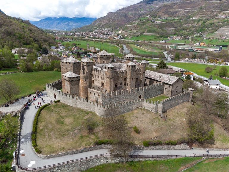 Besuch des Château de Fénis, Valle d'Aosta