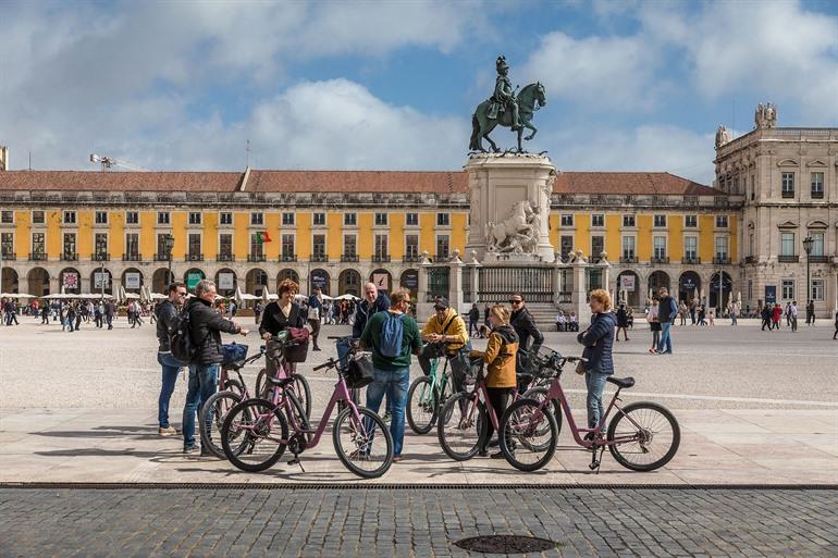 Radeln Sie entlang der Highlights von Lissabon, Portugal