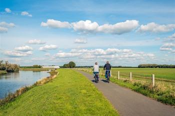 Fahrradfahren in der Biesbosch, Niederlande