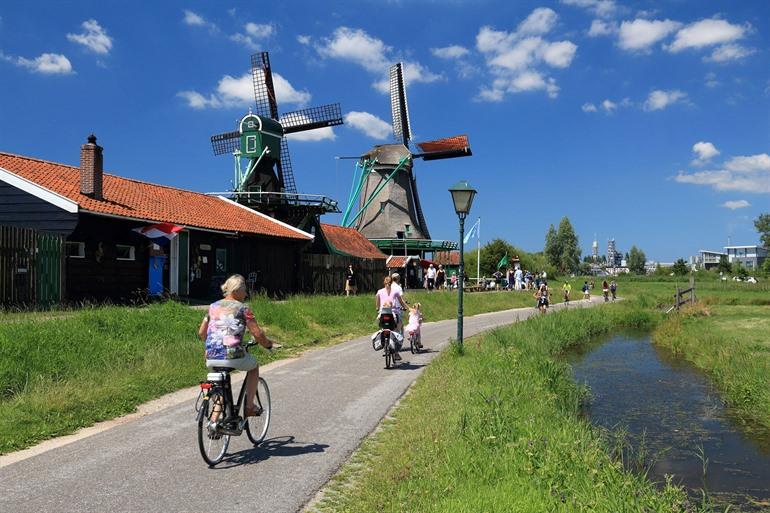 Radfahren in Zaandam, Niederlande
