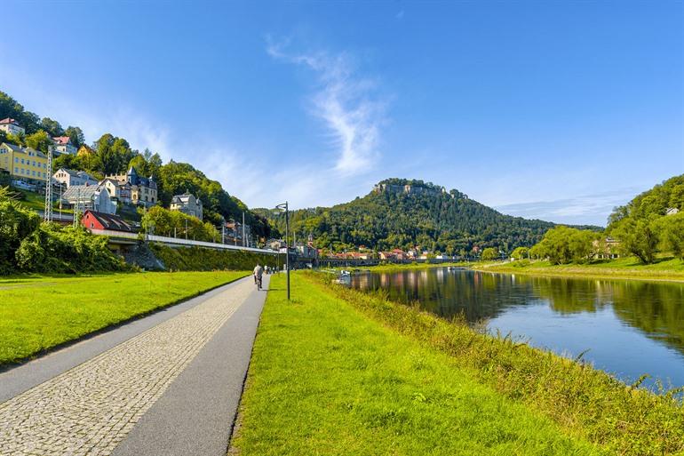 Fahrradtour entlang der Elbe, Sächsische Schweiz