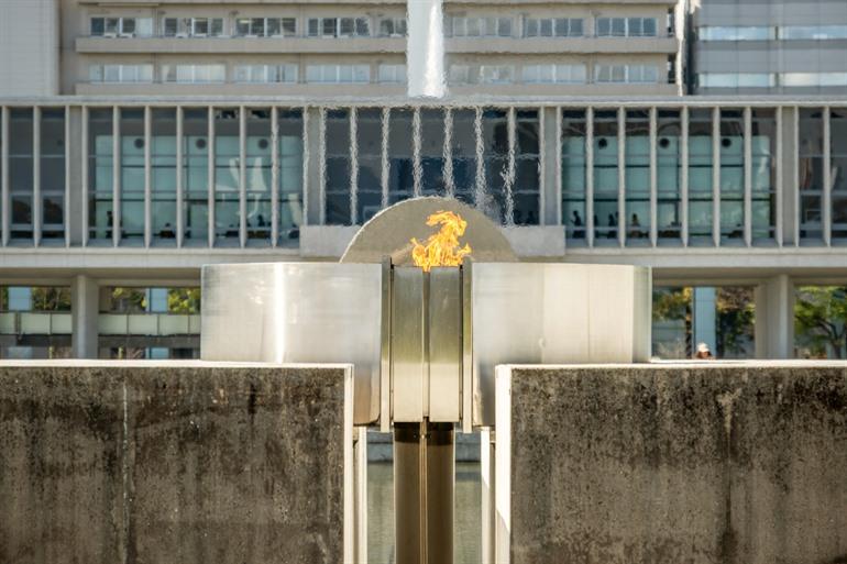 Flamme des Friedens im Friedenspark