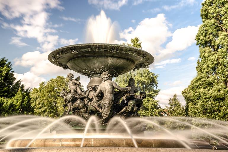 Albertplatz Brunnen Dresden