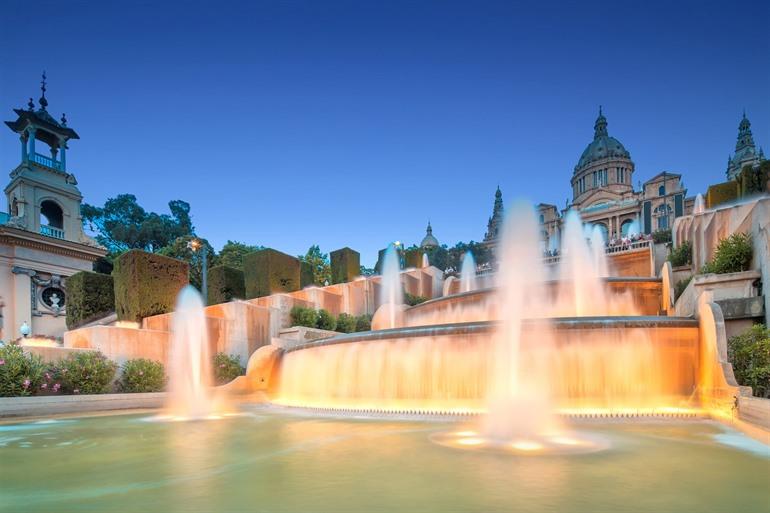 Brunnen im Palau Nacional