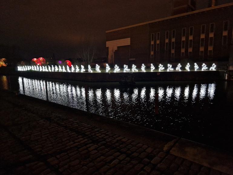 Für den Frieden Lichtfestival Gent