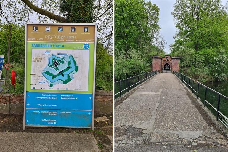 Festung 4 Eingang in Mortsel