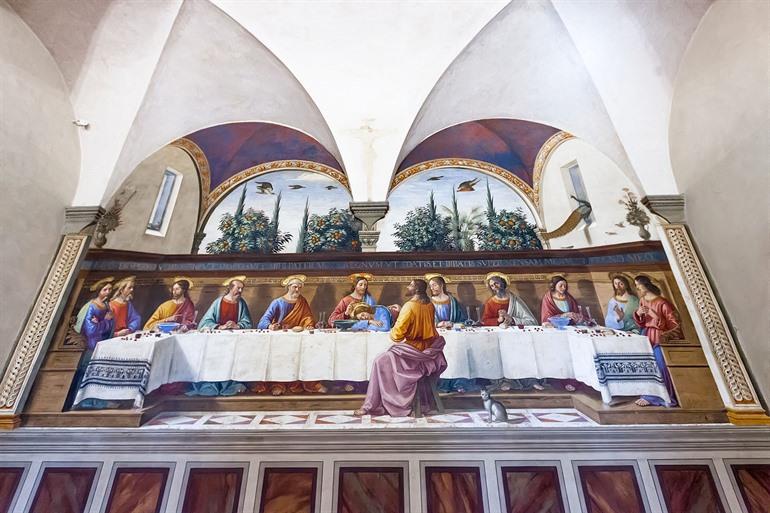 Besuchen Sie das Fresko „Das letzte Abendmahl“ von Ghirlandaio im San Marco Museum