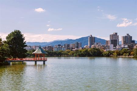 Fukuoka auf der japanischen Insel Kyushu