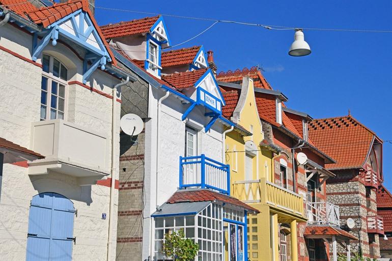 Bunte Villen am Badeort Le Touquet
